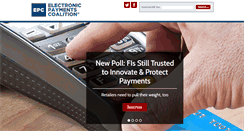 Desktop Screenshot of electronicpaymentscoalition.org